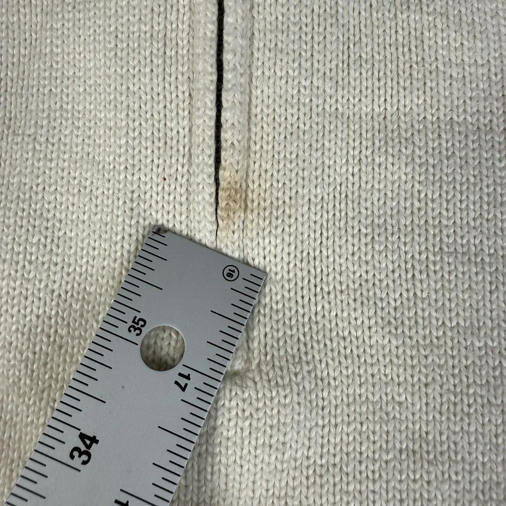 Polo Ralph Lauren Quarter Zip 100% Cotton‎ Mock Neck Pullover Sweater Size XL